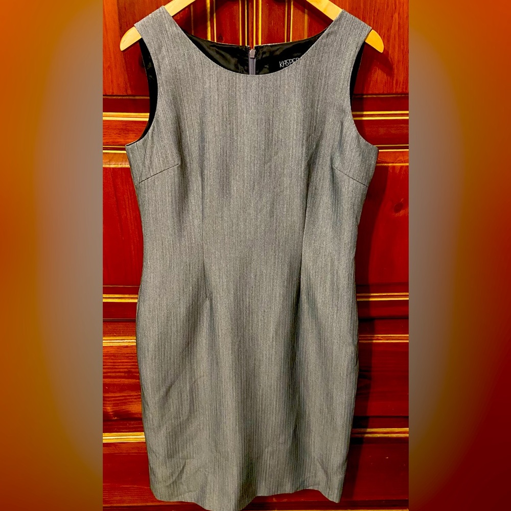 Houndstooth Kasper Dress Mid 10